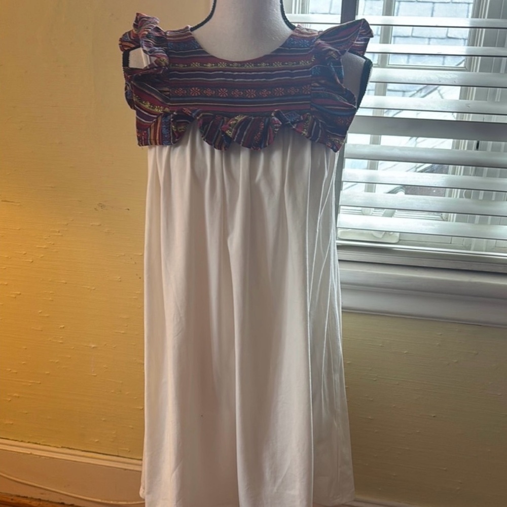 Boho Western Embroidered Mini Dress - Picture 4 of 7
